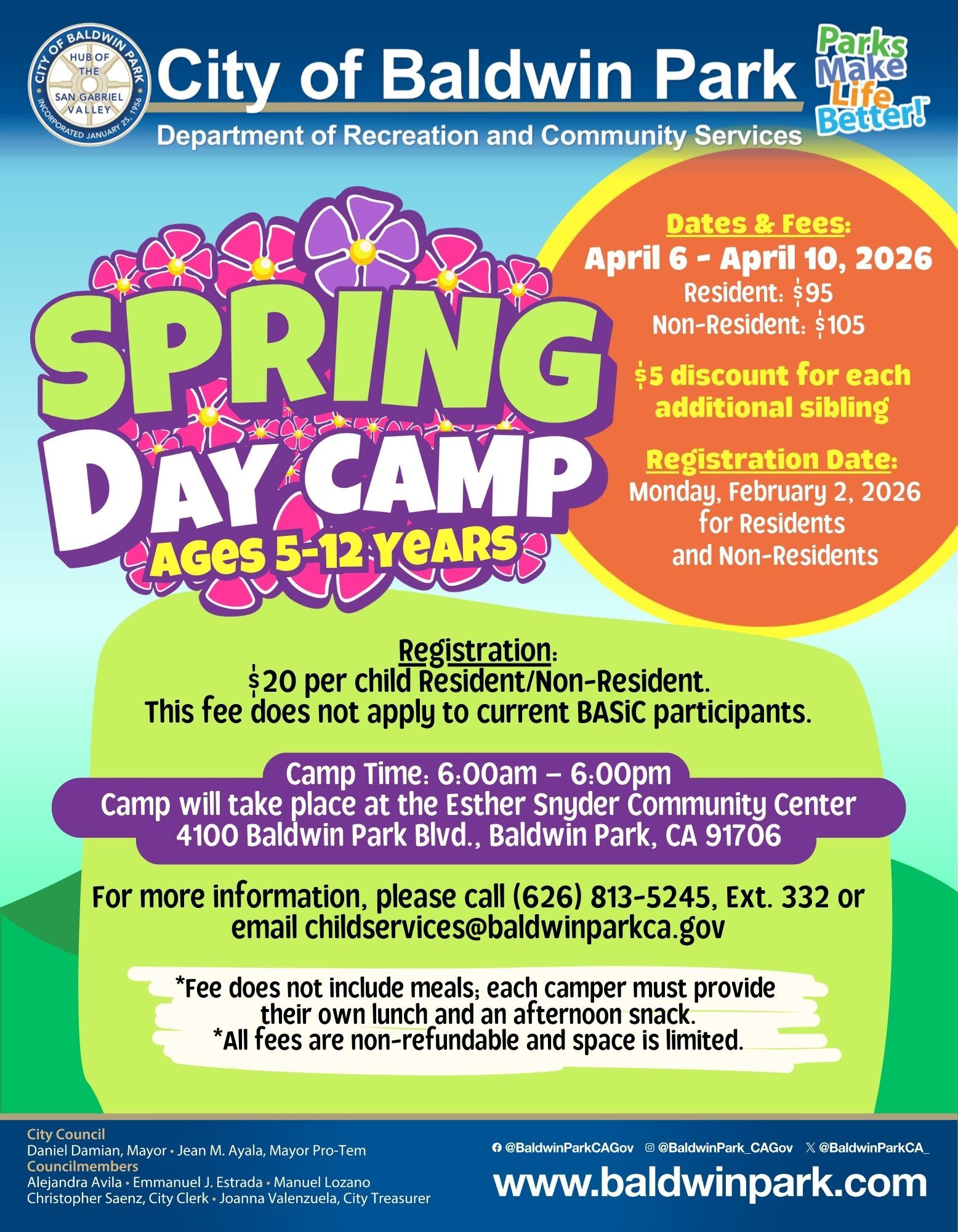 Spring Day Camp 2026