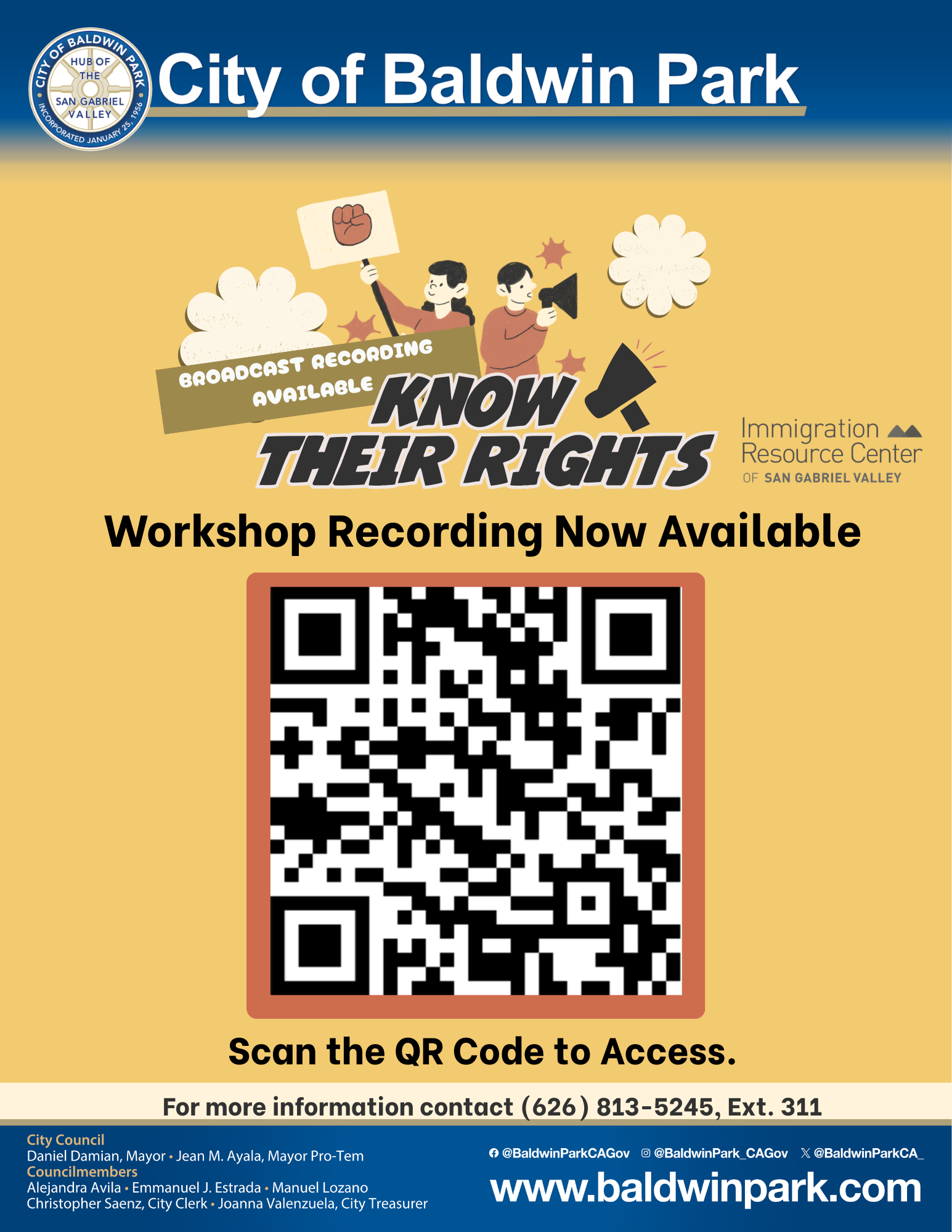 Flyer Know Their Rights Recording